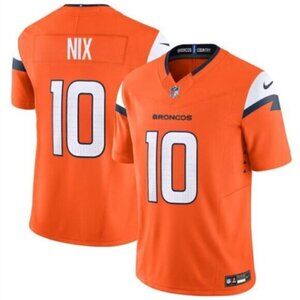 Mens Youths Womens Nix #10 Denver Broncos Orange Jersey